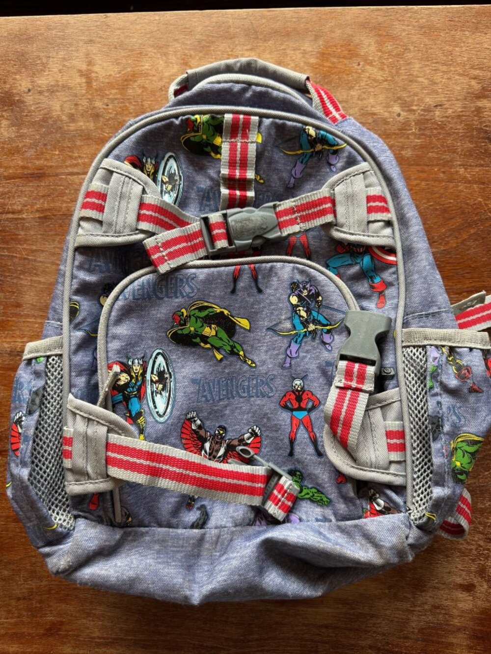 Pottery Barn Kids Marvel Avengers Backpack Adjustable SSide Pockets Superhero